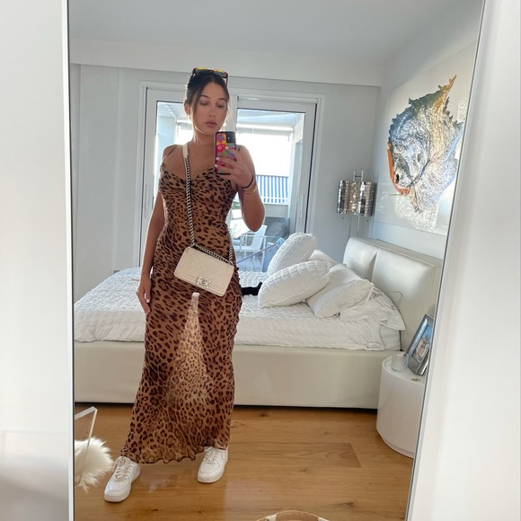 Rat & Boa Leopard Print Maxi Dress - Picture 3 of 3